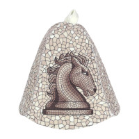 Шапка для бани и сауны "Ход конем" "Банные штучки", войлок /20 Шапка для бани и сауны "Ход конем" "Банные штучки", войлок /20