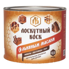 Лоскутный Воск с льняным маслом 0,5л.