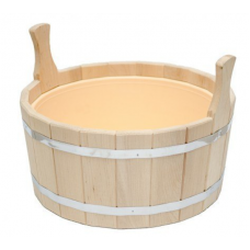 Шайка для бани с пластиковой вставкой ПЛ-20 Шайка для бани с пластиковой вставкой ПЛ-20